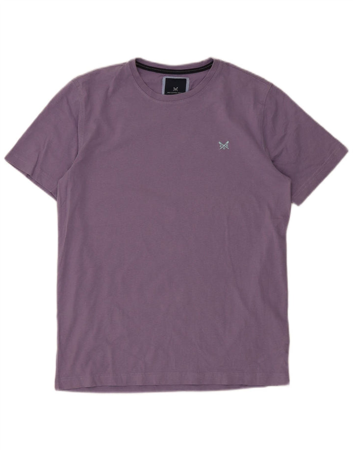 CREW CLOTHING T-shirt da uomo Top in cotone viola medio