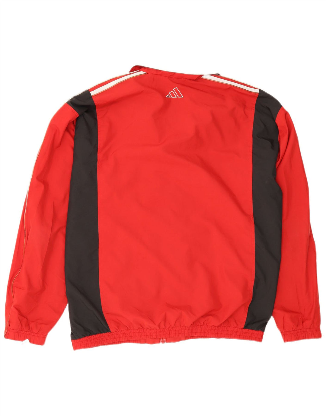 Giacca da tuta da uomo Adidas XL rossa in poliestere color block