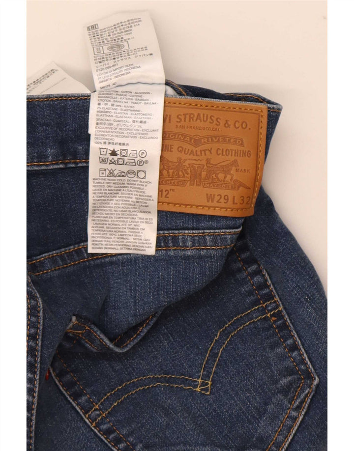 Jeans Levi's Uomo 512 Slim Tapered W29 L32 Cotone Blu