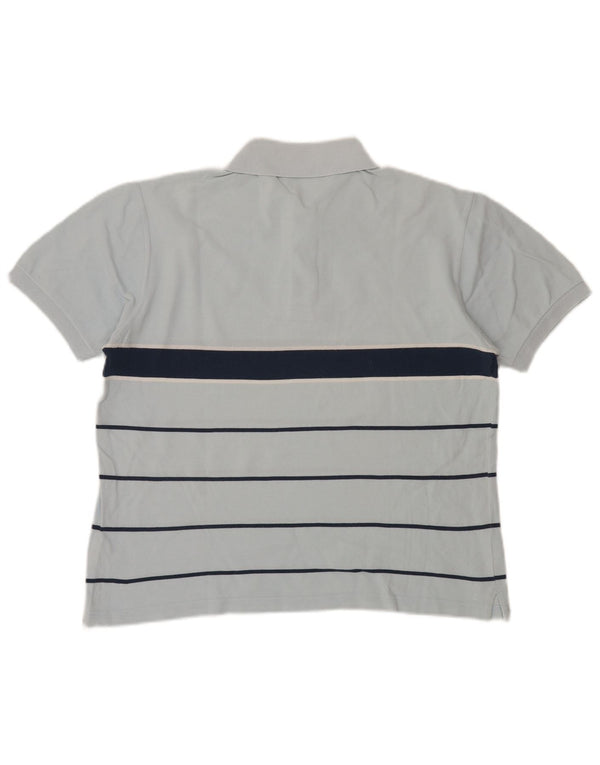 Polo da uomo Fred Perry in cotone a righe blu medio