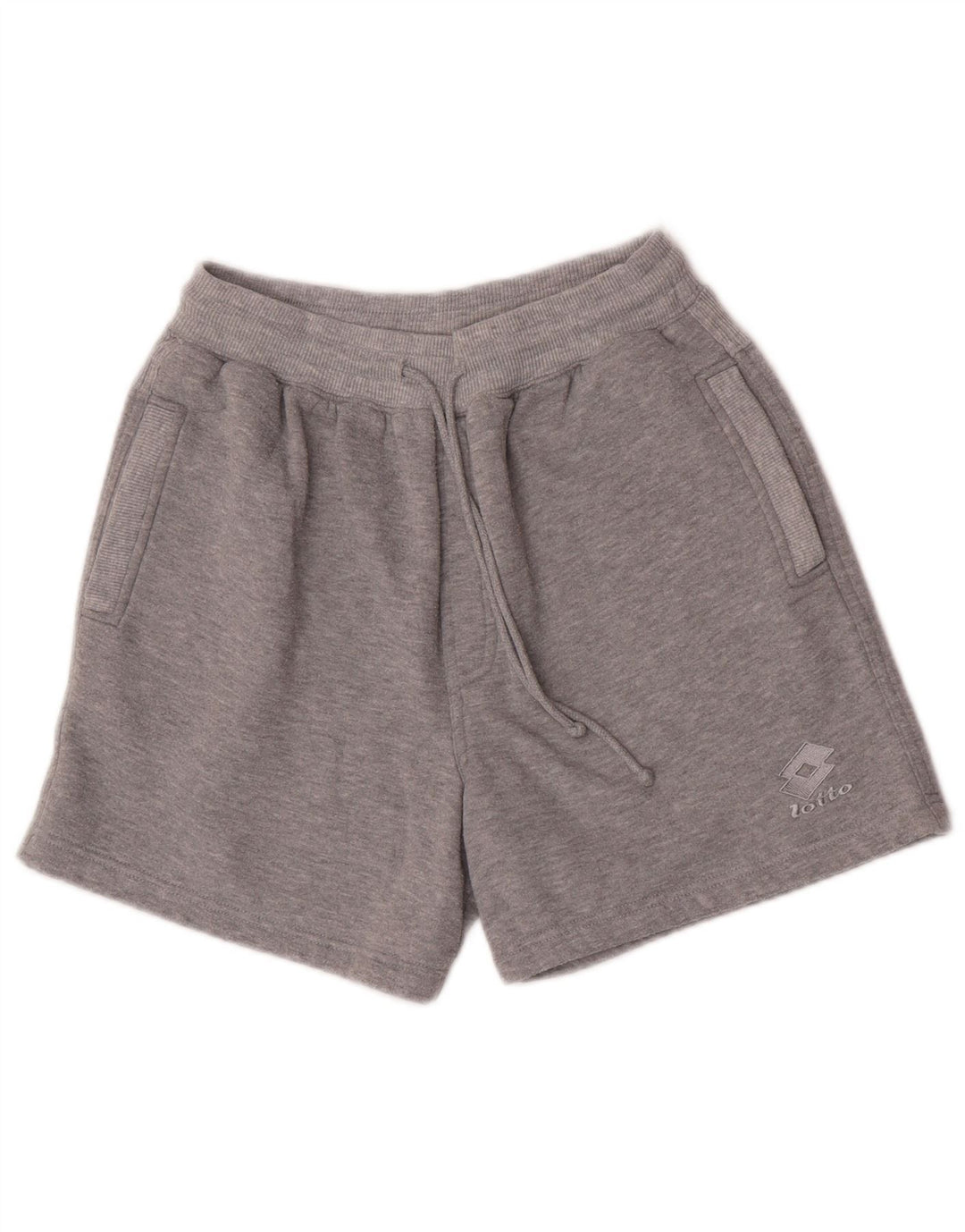 Pantaloncini sportivi grafici da donna Lotto piccoli sportivi in poliestere grigio