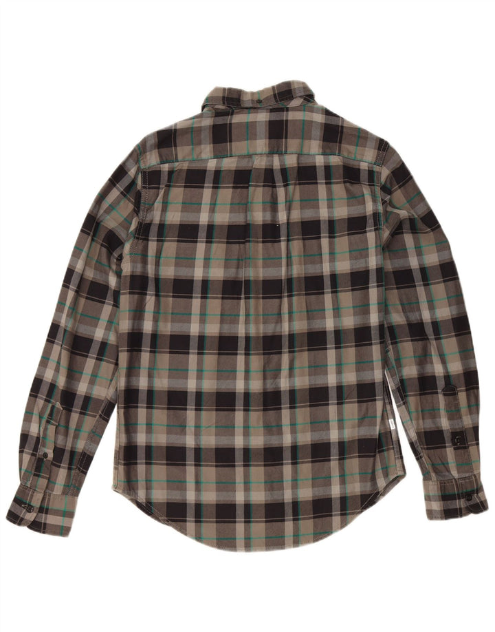 Camicia Levi's da uomo slim fit in flanella di cotone a quadri grigi piccoli