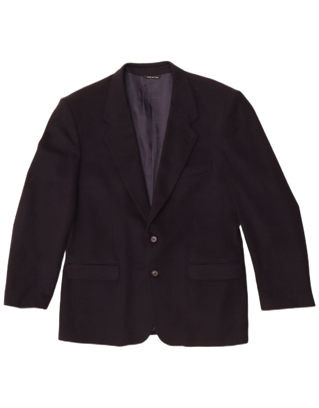 VIA CONDOTTI Giacca Blazer da Uomo a 2 Bottoni IT 52 XL Blu Navy Lana