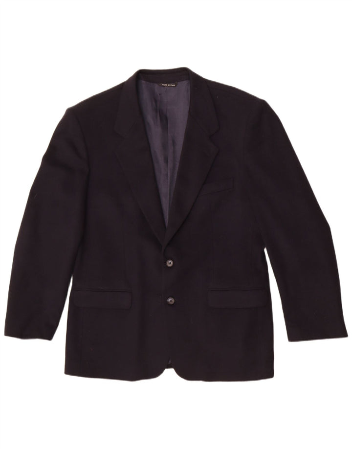 VIA CONDOTTI Giacca Blazer da Uomo a 2 Bottoni IT 52 XL Blu Navy Lana
