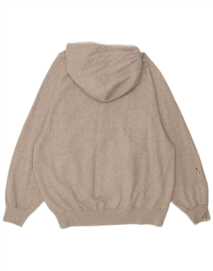 Felpa con cappuccio grafica da uomo Champion XL grigia