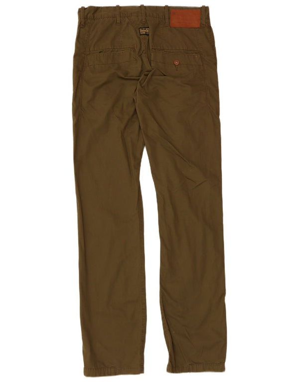 Pantaloni chino dritti da uomo G-Star W30 L32 cotone kaki