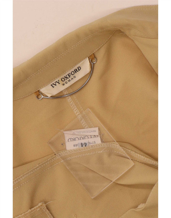 Giacca blazer con zip intera da donna Ivy Oxford IT 44 Poliestere beige medio