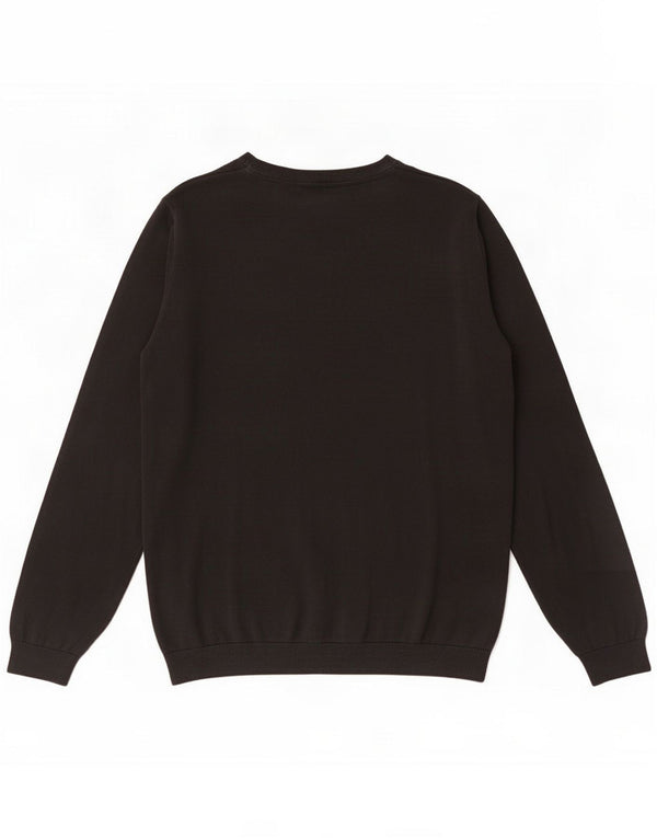 Marks & Spencer Maglione con scollo a V da bambino 15-16 anni XL Cotone nero