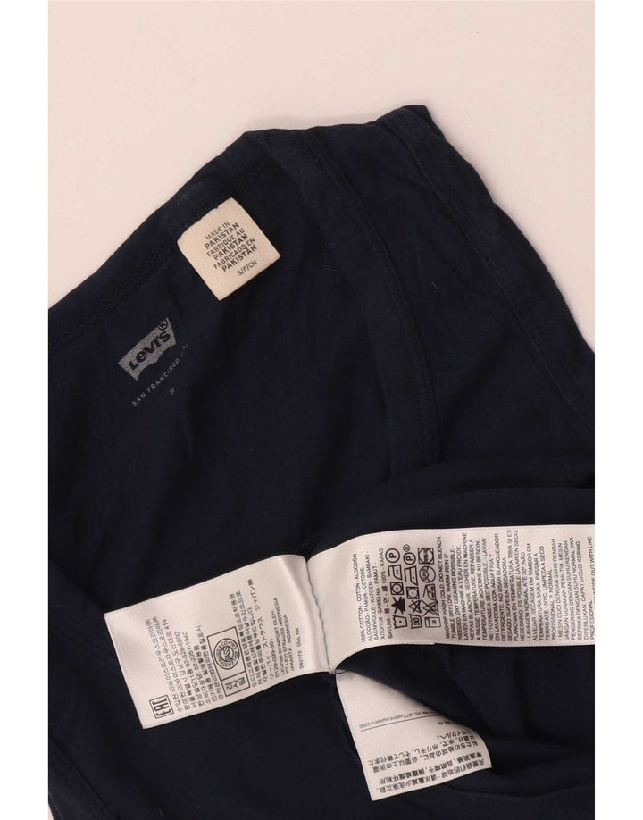 Canotta da donna Levi's UK 10 piccola in cotone blu navy