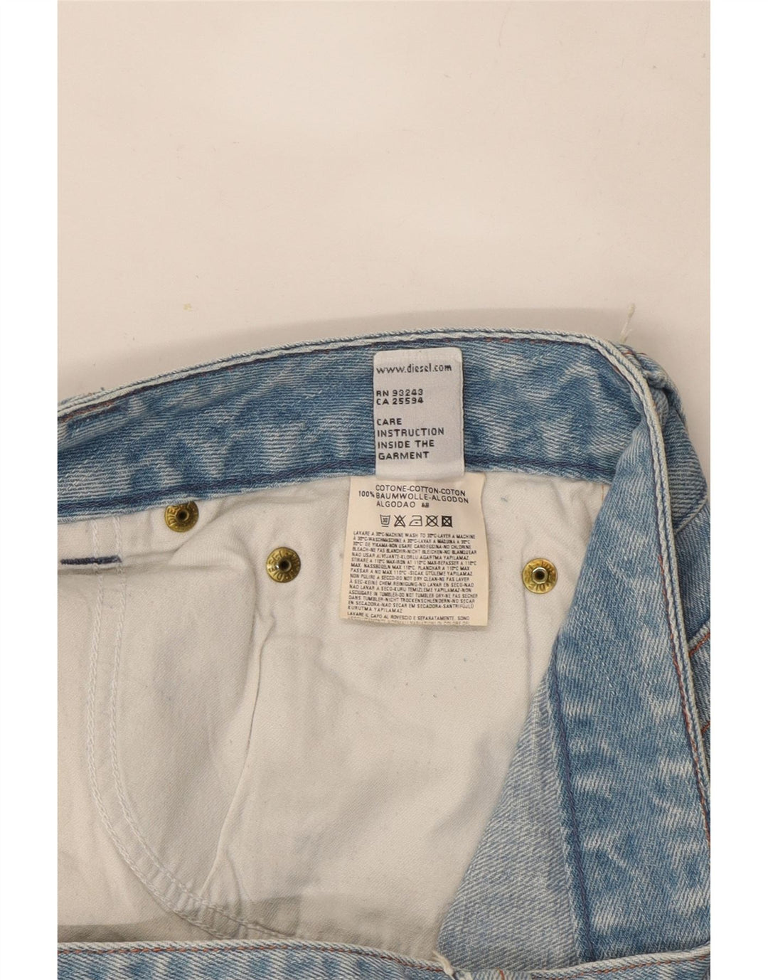 Jeans Bootcut da donna Diesel W32 L34 cotone blu