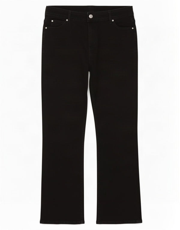 Jeans Bootcut da donna Marks & Spencer UK 18 XL W36 L30 Cotone nero