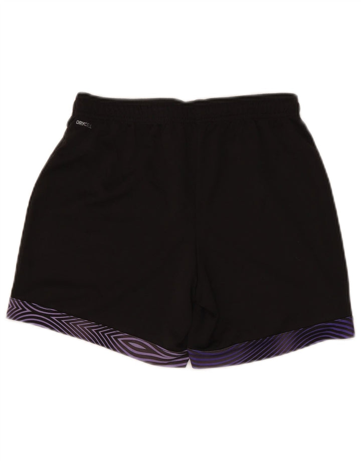 Pantaloncini sportivi PUMA da donna UK 10 Small Nero Poliestere geometrico