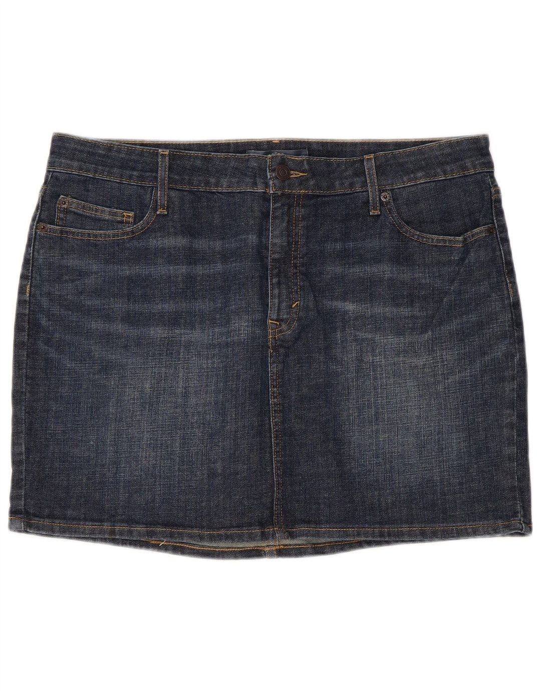 Mini gonna di jeans da donna Levi's US 16 XL W36 cotone blu