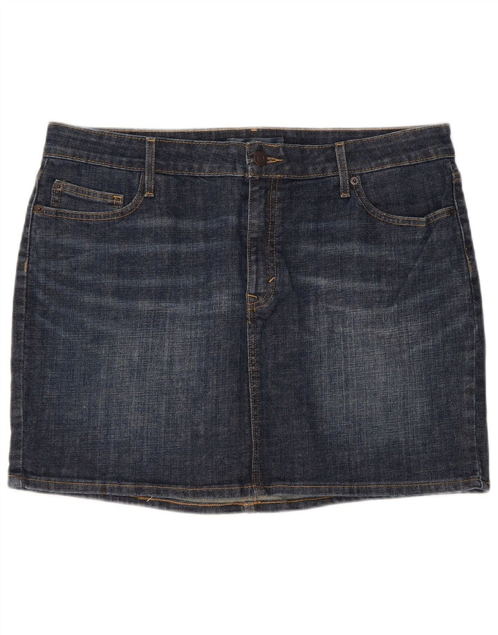 Mini gonna di jeans da donna Levi's US 16 XL W36 cotone blu