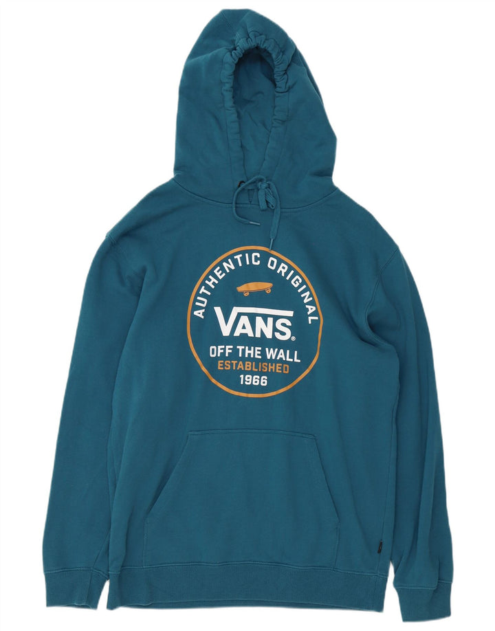 Felpa con cappuccio grafica da uomo Vans Blu medio