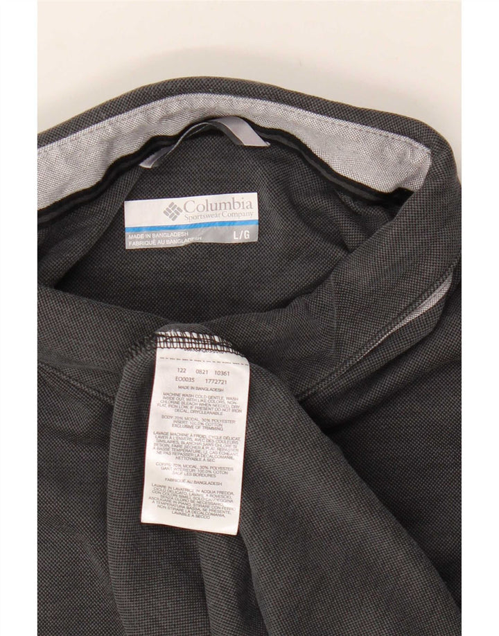 Polo Columbia da uomo grande in modal grigio