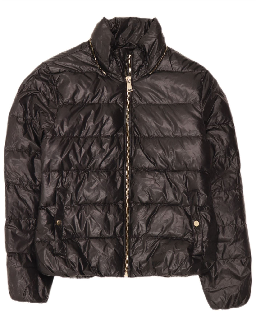 Giacca imbottita da donna Zara UK 14 grande nera