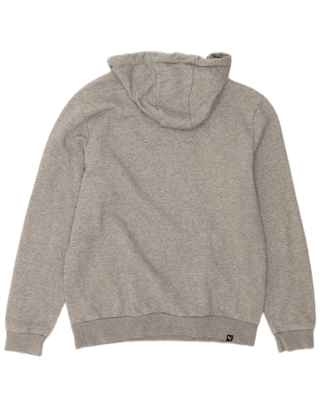 Felpa con cappuccio grafica da uomo Puma in cotone chiazzato grigio medio