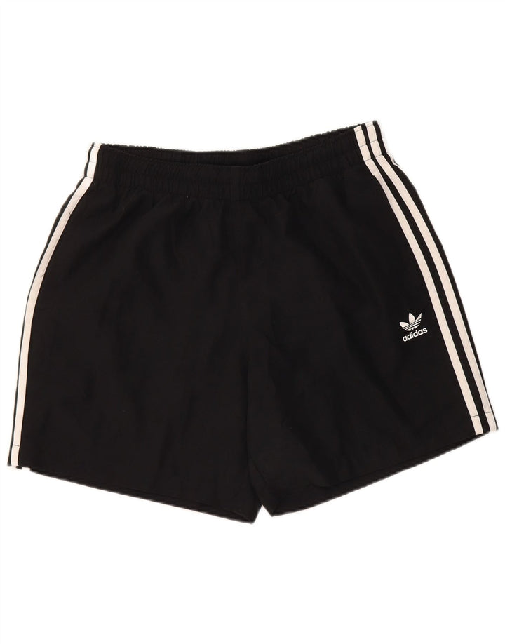 Pantaloncini sportivi da uomo Adidas medi neri in poliestere