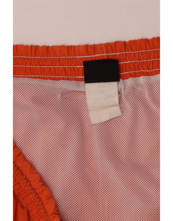 Pantaloncini da bagno grafici da uomo Champion 2XL arancione color block in poliammide