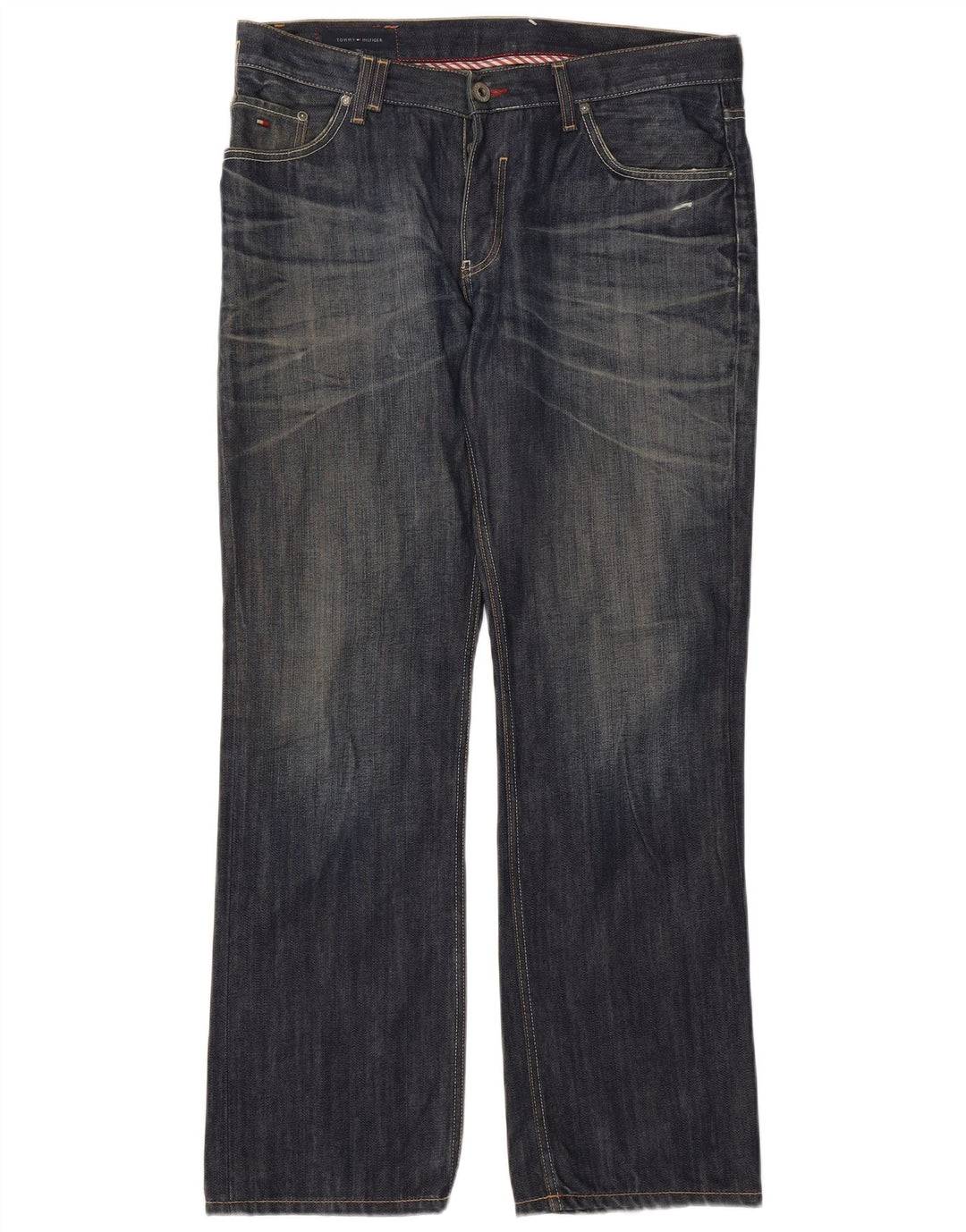 Jeans dritti da uomo Tommy Hilfiger W36 L32 cotone blu