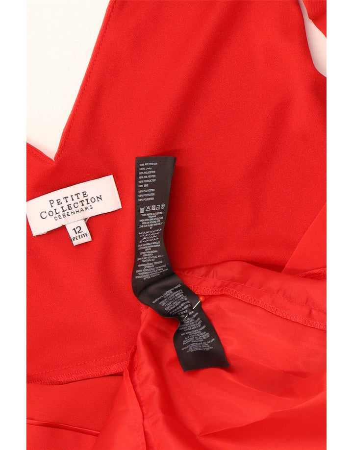 Abito a strati senza maniche Petite da donna Debenhams UK 12 Poliestere rosso medio