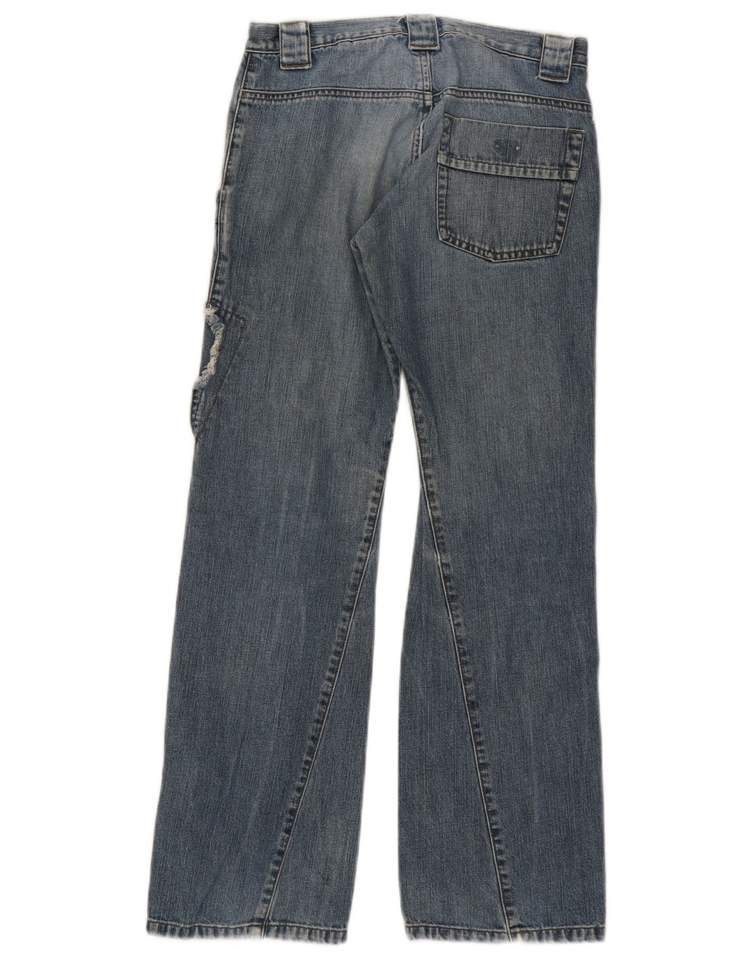 Jeans larghi per bambina Armani Junior 10-11 anni W26 L28 Patchwork blu