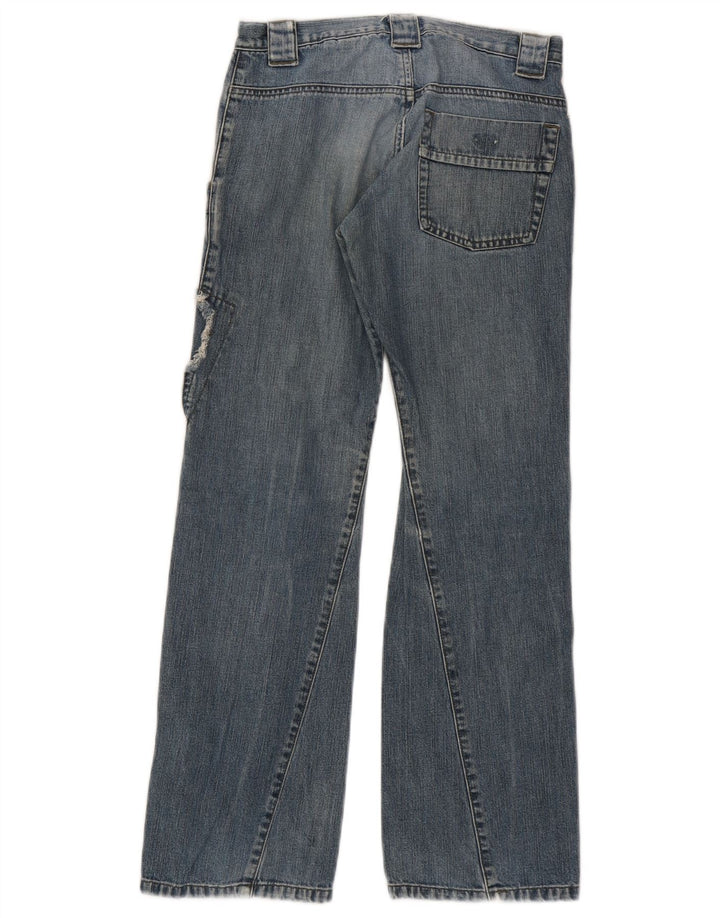 Jeans larghi per bambina Armani Junior 10-11 anni W26 L28 Patchwork blu