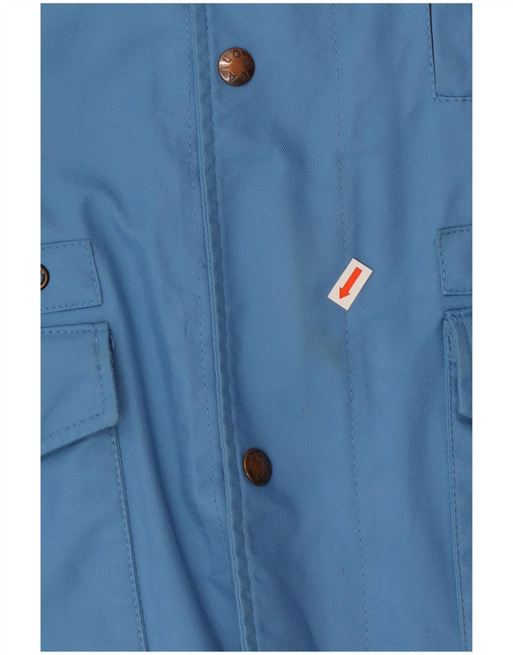 Giacca antipioggia da uomo Bailo Gore-Tex con cappuccio IT 46 Small Blu Poliammide Moderna