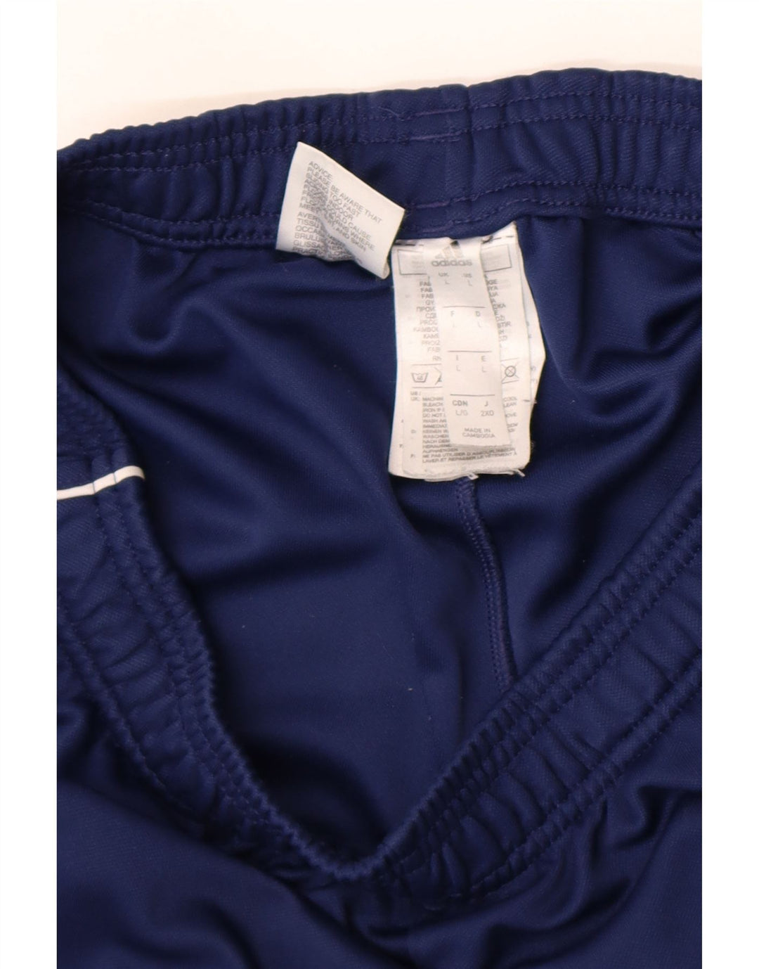 Pantaloni da tuta da uomo Adidas Large blu in poliestere