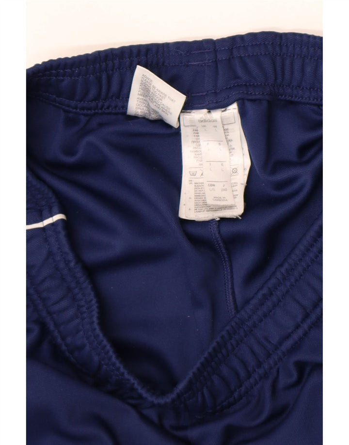 Pantaloni da tuta da uomo Adidas Large blu in poliestere