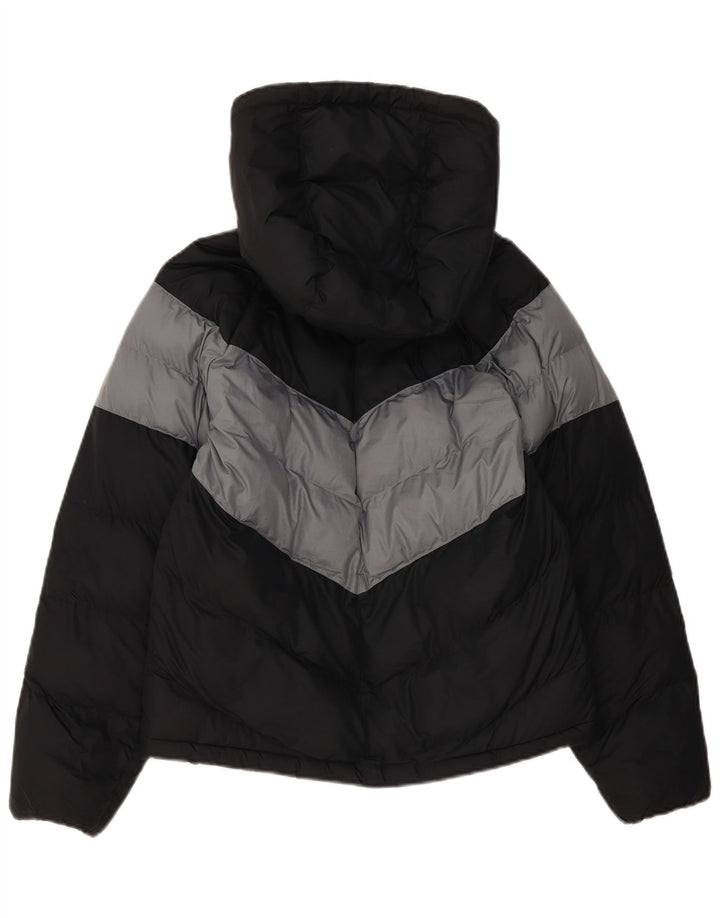 Giacca imbottita con cappuccio Nike da ragazzo 12-13 anni in poliestere color block nero
