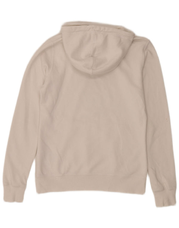 Felpa con cappuccio grafica da donna Nike UK 14 cotone bianco medio