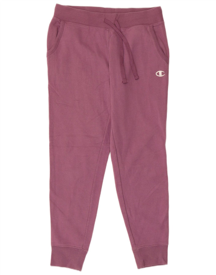 CHAMPION Pantaloni da tuta da donna Joggers UK 10 Small Viola Cotone