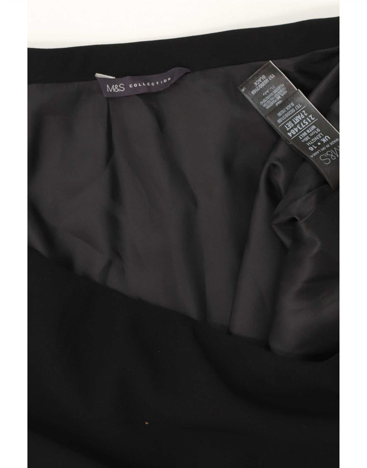 Gonna a trapezio da donna Marks & Spencer UK 16 grande W34 nera