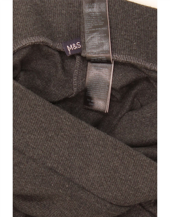 Pantaloni da tuta da donna Marks & Spencer UK 16 Large Grigio Poliestere