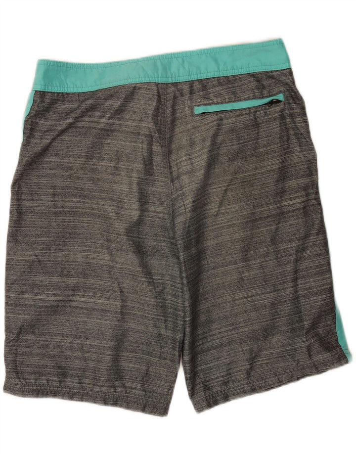 Pantaloncini da bagno grafici da uomo Hurley grandi color grigio
