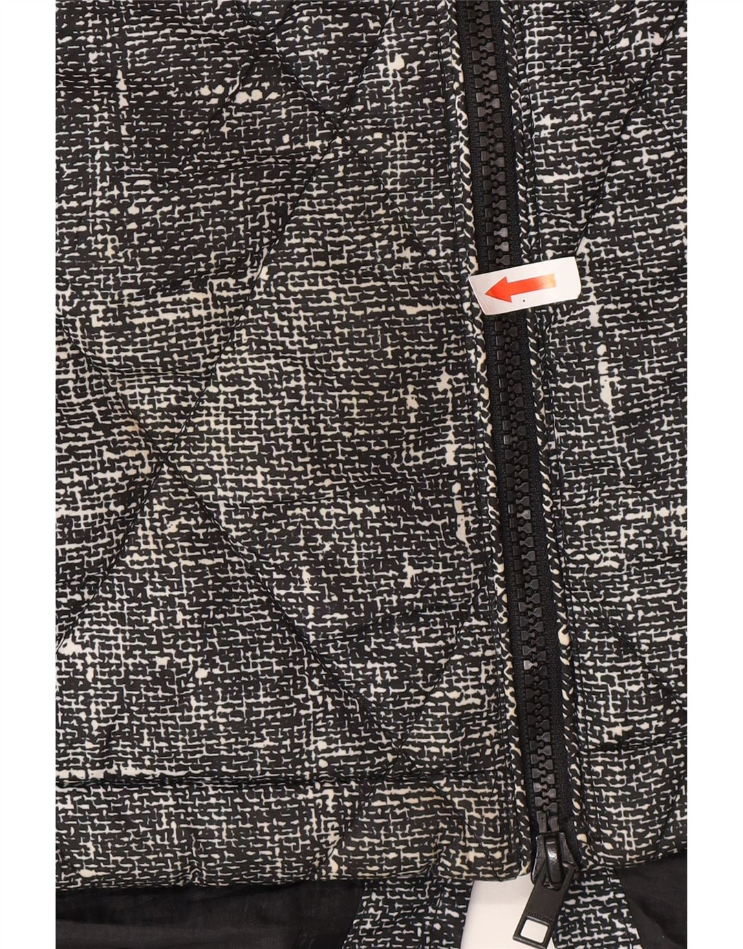 Giacca trapuntata da donna Marks & Spencer UK 20 2XL Poliestere chiazzato nero