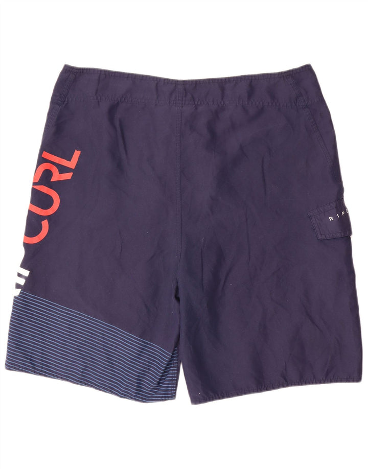 Pantaloncini da bagno grafici da uomo Rip Curl XL poliestere blu navy