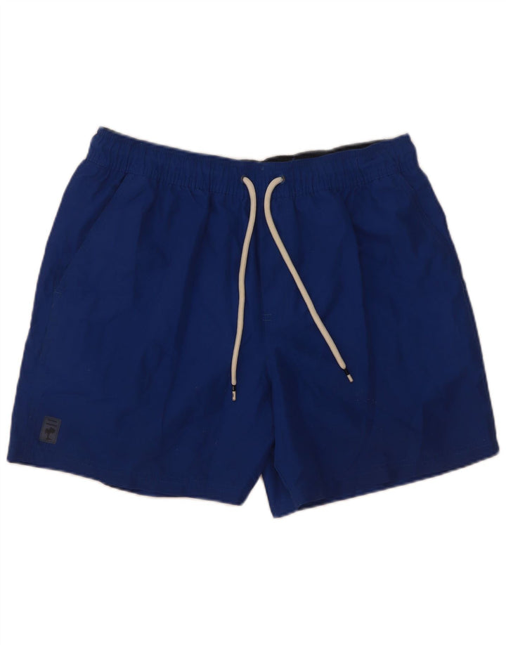 Pantaloncini da bagno da uomo Marks & Spencer blu medio in poliestere