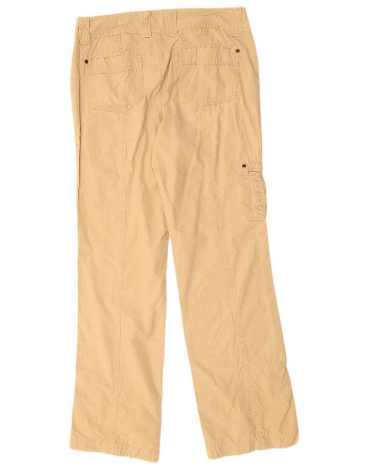 Pantaloni cargo dritti da donna EDDIE BAUER US 6 Medium W30 L32 Beige