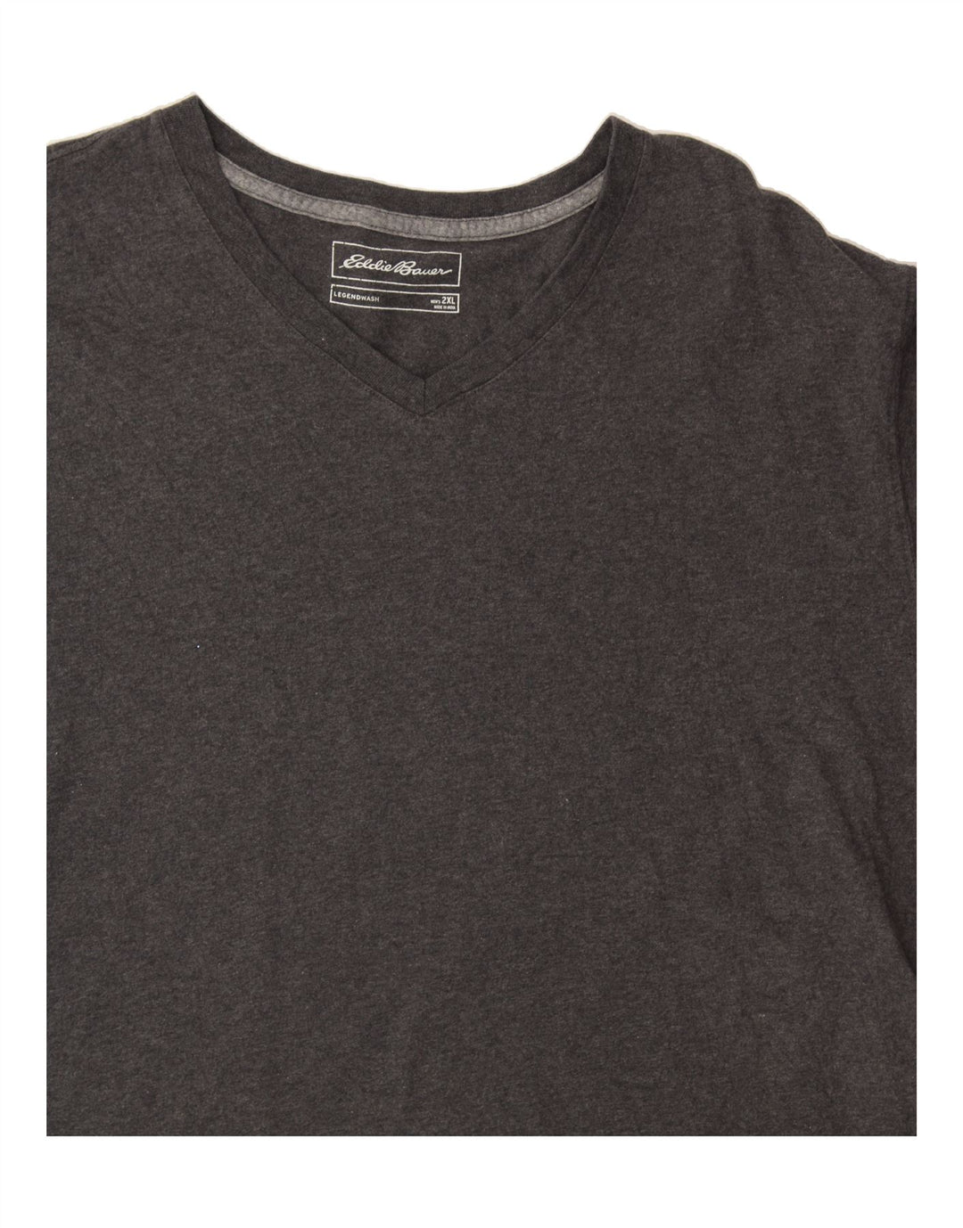 EDDIE BAUER Mens T-Shirt Top 2XL Grey Cotton Vintage Eddie Bauer and Second-Hand Eddie Bauer from Messina Hembry 