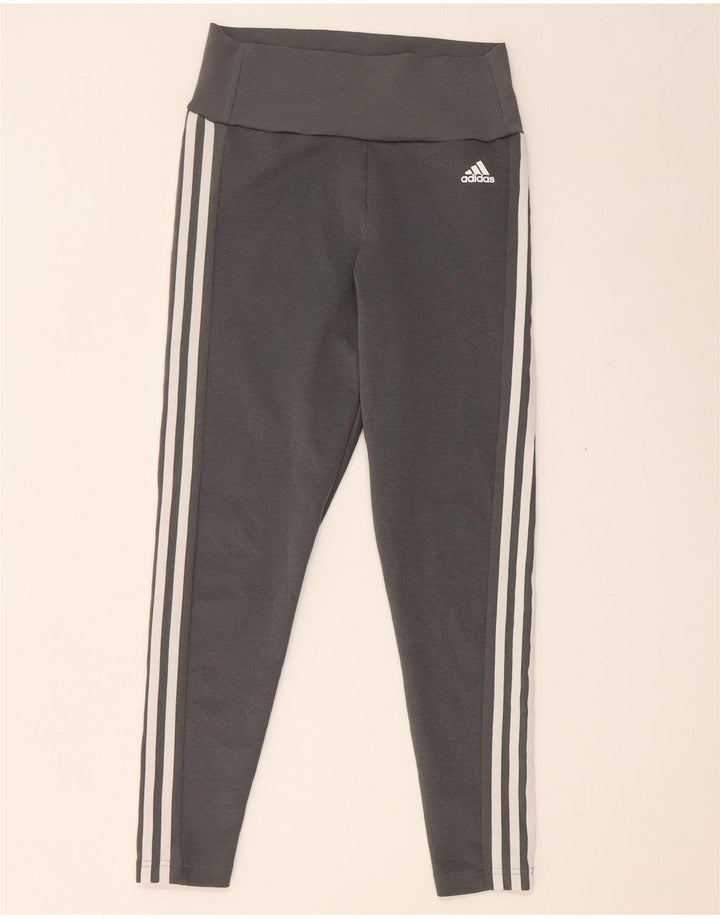 Leggings Adidas Aeroready Crop da donna UK 12/14 Poliestere grigio medio