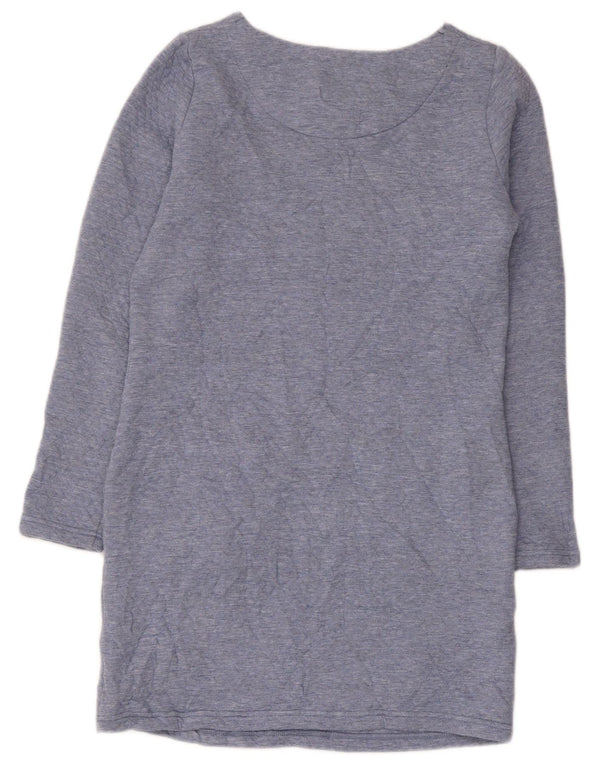 Abito a trapezio a maniche lunghe da donna Joules UK 8 piccolo poliestere blu