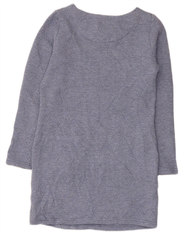 Abito a trapezio a maniche lunghe da donna Joules UK 8 piccolo poliestere blu