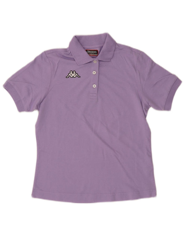 Polo Kappa da donna UK 10 piccola in cotone viola