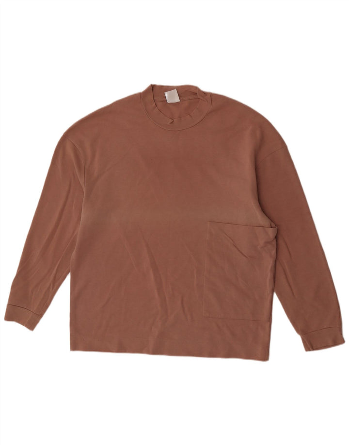 Top Zara da uomo a maniche lunghe grande marrone