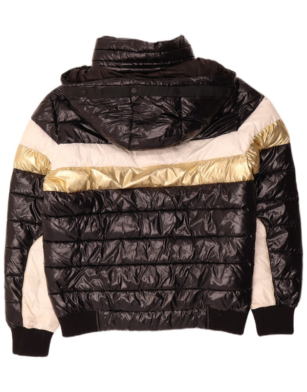 Giacca imbottita grafica da uomo Boxeur Des Rues UK 40 Large Black Colourblock