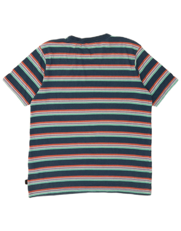Maglietta Quiksilver per ragazze, 13-14 anni, a righe grandi, blu navy