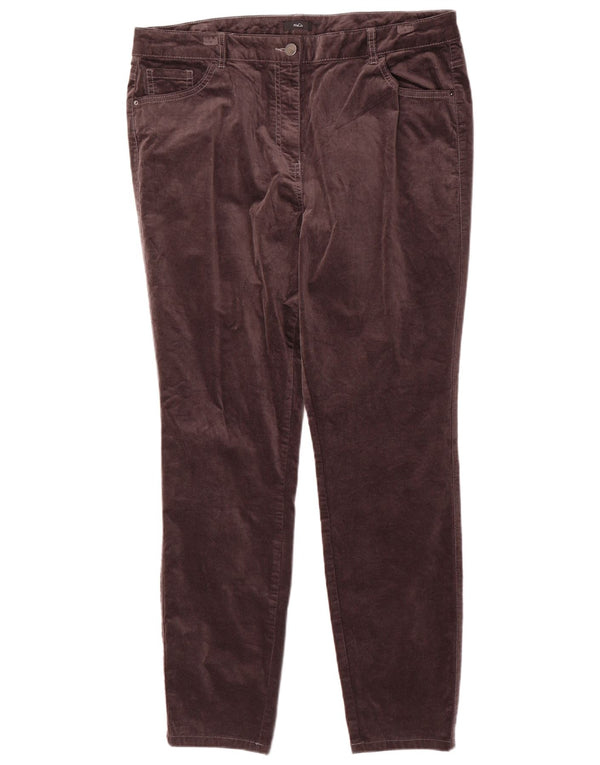 Pantaloni casual affusolati da donna M&Co UK 18 XL W36 L30 Cotone grigio